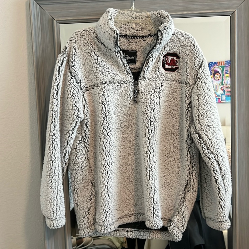Boxercraft Women’s Fuzzy Fleece Pullover; USC Gamecocks NWT!